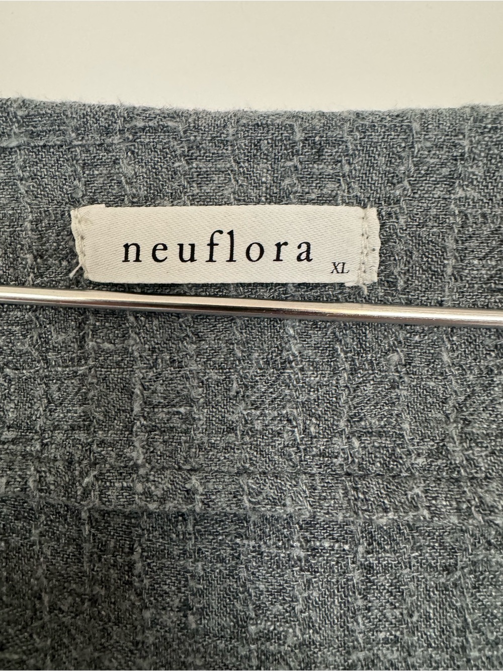 Neuflora Button-Front Midi Dress in Gray - Picture 2 of 7